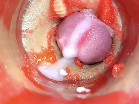 Camera in Vagina, Cervix POV, Tiny Cucked by Giant ‘Couple’, Cum in Pussy and Creampie - ASMR gay asian hot sexual connection videos