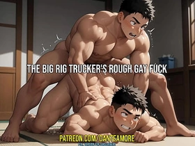 The Heavy Technician Trucker's Rough Gay Enjoyment from  DANTE AMORE ASMR JOI asian gay movie sex videos