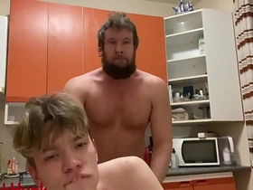 An angry Russian bear fucks a 19-year-old twink in the kitchen asian gay sex xx videos