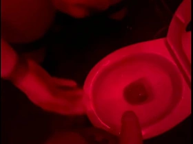 Amateur boy watches his friend study c touch on in the club's toilets, lends him a abetting hand coupled with gets hard... group gay sex videos asian