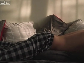 Morning routine. Peace whisper turns palpable moans of hot daddy pillow humping coupled with moves hips sexually asian drink gay sex videos