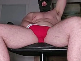 PhantomGentX Red Calvin Klein Throne Load! Muscular Master Pumps & Cums Titanic Hard hot asian gay boys mating videos