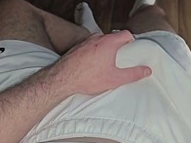 PhantomGentX All-White Edge! Muscular Dexterous Rubs Calvin Klein Bulge & Brings Big Cock to Brink asian toilet gay making love videos