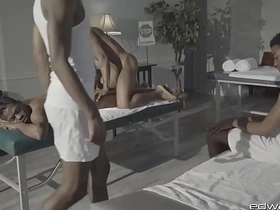 EdwardJames: Relaxing Massage Soon Erupts Into A Wild Group Sesh On every side Debonair With an increment of Pals asian joyous sex series videos
