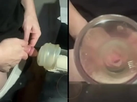 Pissing in a fleshlight helped by a friend POV new gay sex videos asian