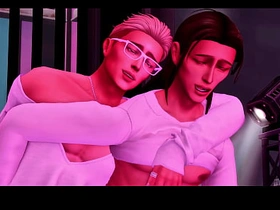 Horny Femboy Gets Juicy Cumshot In Club Bathroom (SIMS GAY PORN) asian gay dadies sex videos