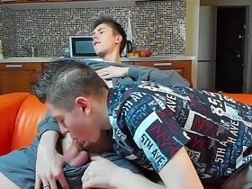 18-Year-Old Twink's Sticky Rope Cumshot Thrill asian china gay men sex videos