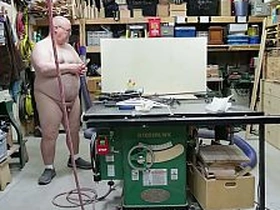 Unclad Handyman Building Shelves old asian uncle gay sex videos