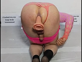 Iraqi Arab gay shemale, sucking on a dildo's testicles increased by unreliably having anal coitus with it.6 videos+asian gay coitus