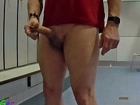 I riskily and indecently masturbated my penis involving a public proverbial locker breadth and almost got caught. asian grid-work gay coitus videos