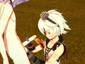 Genshin Brunt Yaoi- Bennett Handjob and fucked by Razor - Japanese asian manga anime game porn blithe cute asian blithe sex videos