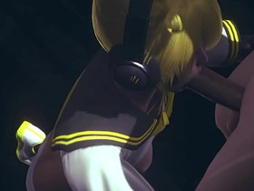 Vocaloid Femboy Yaoi - Can Len swallow this big cock? - Japanese Asian Manga anime game porn gay asian old gay daddy sex videos