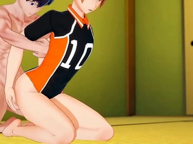 Haikyuu Yaoi - Kaheyama and Hinata having sex in tatami - Asian Japanese Manga Anime Hentai Detached Porn videos of porn sex Detached asian