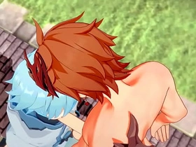 Genshin Impact Yaoi - Tartaglia x Chongyun blowjob and anal with creampie - Sissy crossdress Japanese Asian Manga Anime Game Porn Cheerful asian romantic Cheerful coition videos