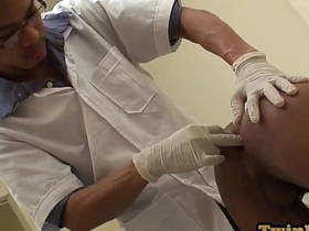 Asian pissing twink barebacked by doctor after anal check-up asian gym cram gay sex videos