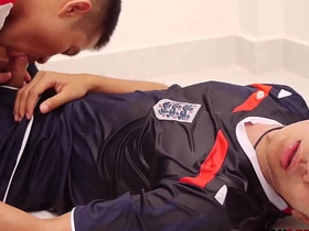 Asian stud barebacked by pissing gay after sucking dick www. asian gay coitus videos