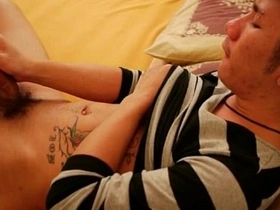 Asian gay strokes his cock in bed asian telugu gay sex videos