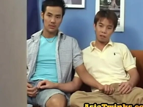 Japanese twink dick blowing before bareback doggy sex gay asian man sex videos