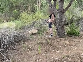 Amateur horny twink cruising for coitus in the woods founds a unerring big bushwa to suck and they both cum hot coitus videos asian gay
